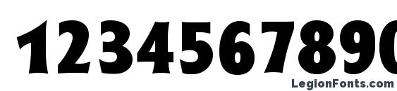 CurvacBlack Regular Font, Number Fonts