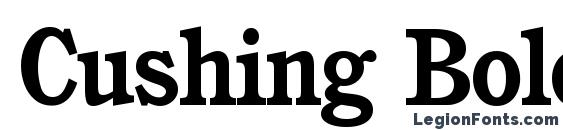 шрифт Cushing Bold, бесплатный шрифт Cushing Bold, предварительный просмотр шрифта Cushing Bold