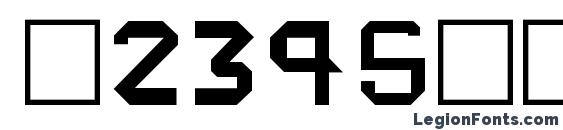 Cybergenics Font, Number Fonts