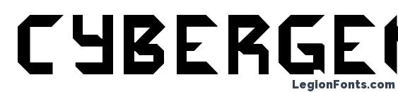 Cybergenics font, free Cybergenics font, preview Cybergenics font