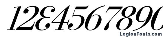 Cyberia Italic Font, Number Fonts