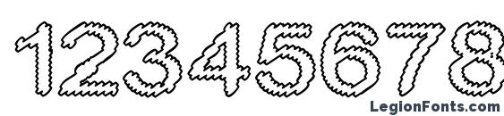 Cylonic empty Font, Number Fonts