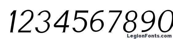 Cyn Italic Font, Number Fonts