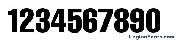 CyrillicCompressed Font, Number Fonts