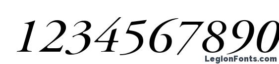 Cyrillicgaramond italic Font, Number Fonts