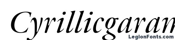 Cyrillicgaramond italic font, free Cyrillicgaramond italic font, preview Cyrillicgaramond italic font