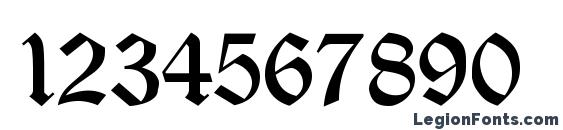 CyrillicGoth Medium Font, Number Fonts