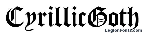 шрифт CyrillicGoth Medium, бесплатный шрифт CyrillicGoth Medium, предварительный просмотр шрифта CyrillicGoth Medium