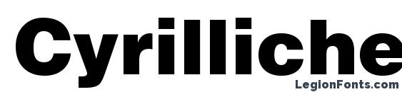 Cyrillicheavy normal Font