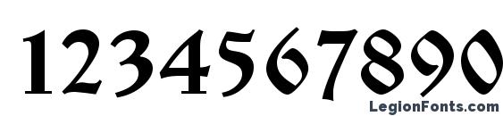 Cyrillicold bold Font, Number Fonts