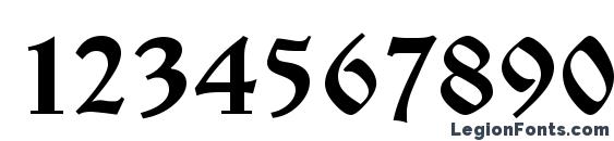 CyrillicOld Font, Number Fonts