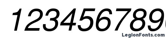 CyrillicSans Oblique Font, Number Fonts