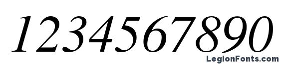 CyrillicSerif Italic Font, Number Fonts