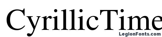 Шрифт CyrillicTimes Medium, Шрифты с засечками