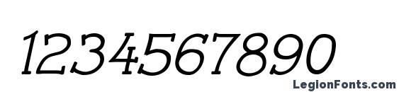 Czaristite Bold Oblique Font, Number Fonts