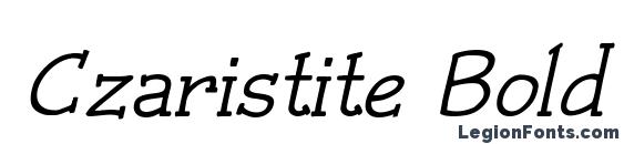 Czaristite Bold Oblique Font