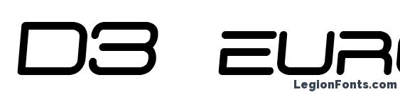 шрифт D3 euronism italic, бесплатный шрифт D3 euronism italic, предварительный просмотр шрифта D3 euronism italic