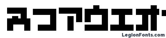 D3 mouldism katakana Font, Number Fonts