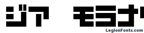 D3 mouldism katakana Font