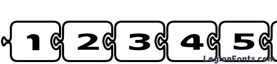 D3 PazzlismB Font, Number Fonts