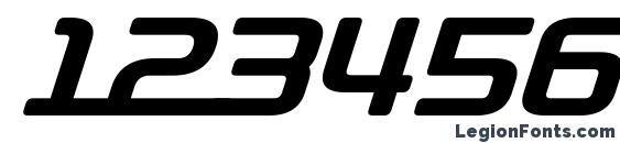 D3 roadsterism italic Font, Number Fonts