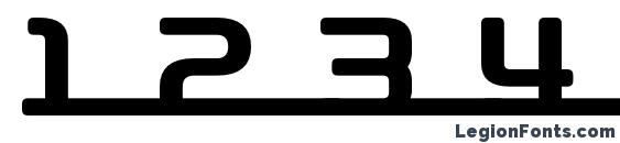 D3 roadsterism long Font, Number Fonts