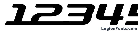 D3 roadsterism wide italic Font, Number Fonts