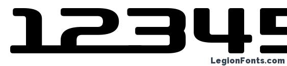 D3 roadsterism wide Font, Number Fonts