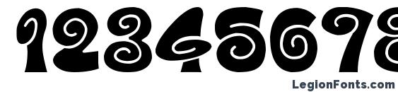 D3 spiralism Font, Number Fonts