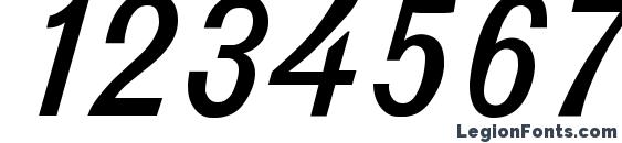 D432 Bold Italic Font, Number Fonts