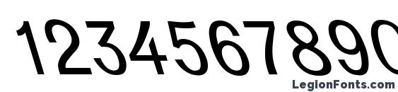 D631 Italic Font, Number Fonts