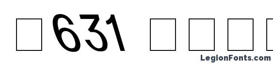 D631 Italic Font