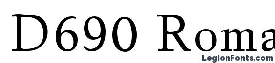 шрифт D690 Roman Regular, бесплатный шрифт D690 Roman Regular, предварительный просмотр шрифта D690 Roman Regular
