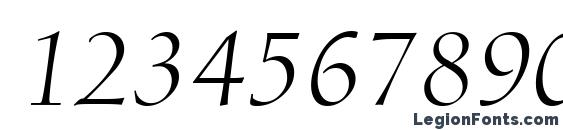 D730 Roman Italic Font, Number Fonts