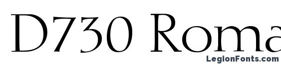 D730 Roman Regular Font