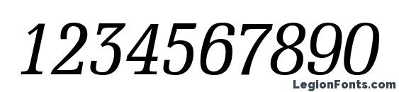 D790 Roman Italic Font, Number Fonts