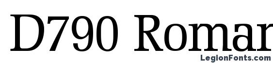 D790 Roman Regular Font