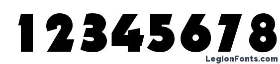 D891 Deco Regular Font, Number Fonts