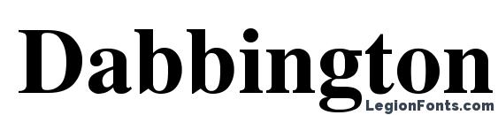 шрифт Dabbington bold, бесплатный шрифт Dabbington bold, предварительный просмотр шрифта Dabbington bold
