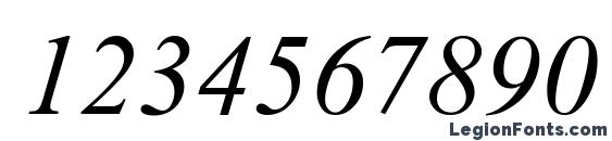 Dabbington italic Font, Number Fonts