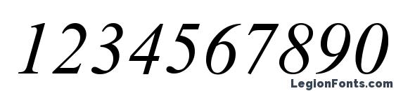 Dabbington ps italic Font, Number Fonts