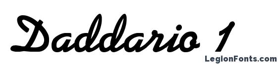 Daddario 1 font, free Daddario 1 font, preview Daddario 1 font