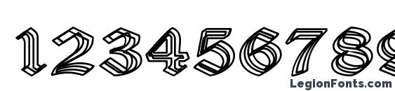 Daemonesque Font, Number Fonts