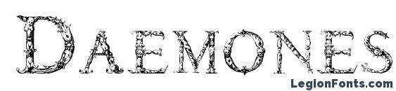Daemonesque font, free Daemonesque font, preview Daemonesque font