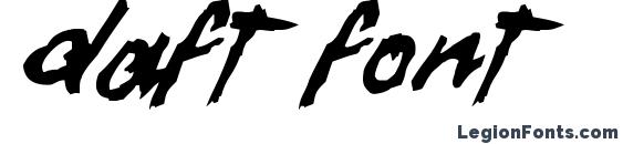 шрифт Daft Font, бесплатный шрифт Daft Font, предварительный просмотр шрифта Daft Font