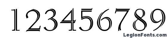 Dagenham Regular DB Font, Number Fonts