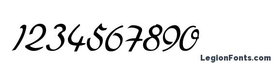 Dahrlin Regular Font, Number Fonts