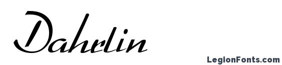 Dahrlin Font, Cursive Fonts