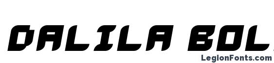Шрифт Dalila bold oblique