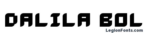 Шрифт Dalila bold